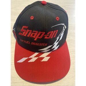 Snap On Top Fuel Dragster Hat Doug Herbert Vintage Racing Car Stripes Adjustable